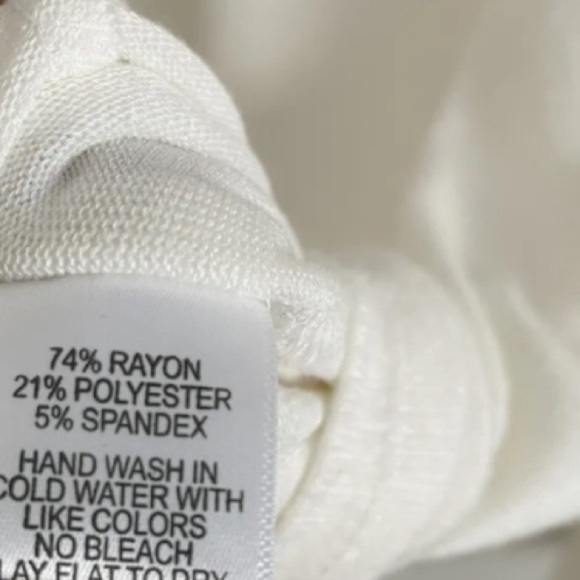 Gibsonlook Ivory Ruffle Neck Knit Top w/cuff sleeves - Picture 5 of 8